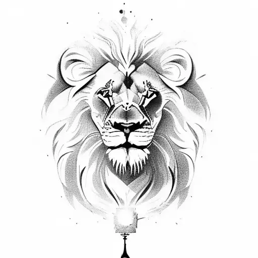 Lion With Time Watch