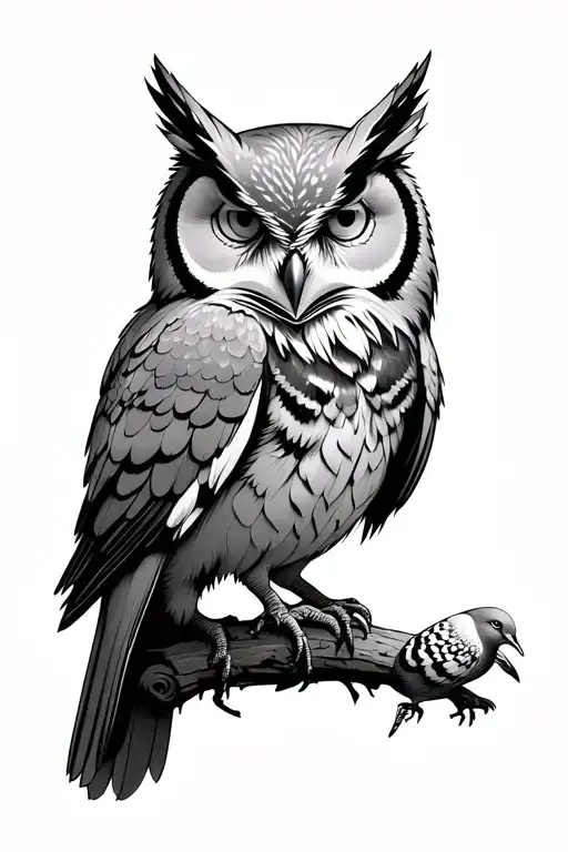 Wolf Owl Pigeon