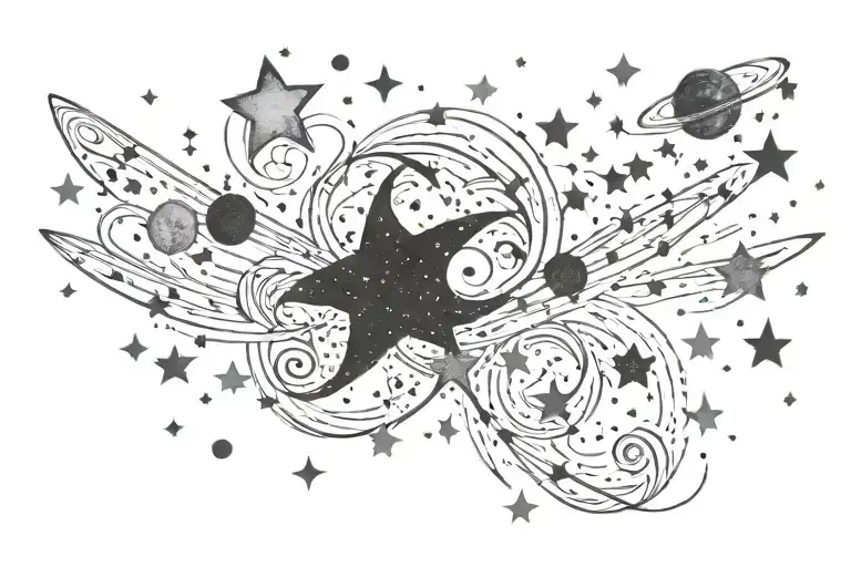 Galaxy Filled With Stars