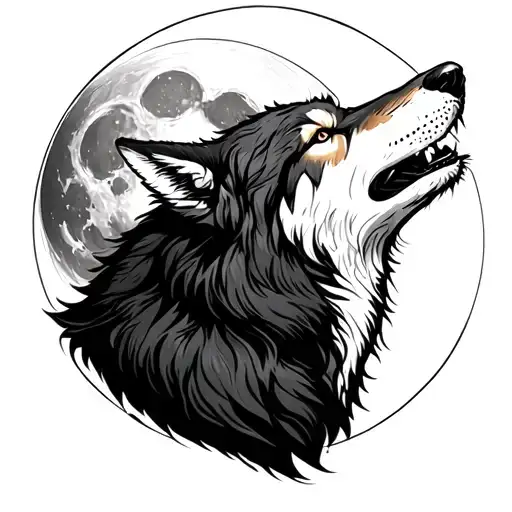 Wolf Howling At The Moon