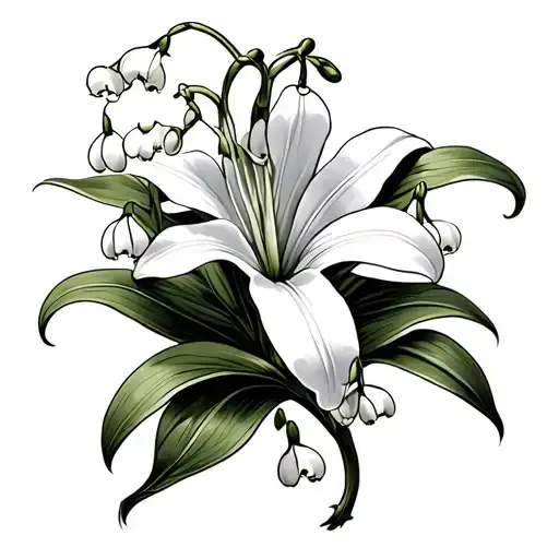 Lily Of The Valley Flower With A Puzzle Piece