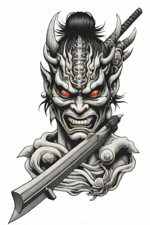 Oni Mask Katana