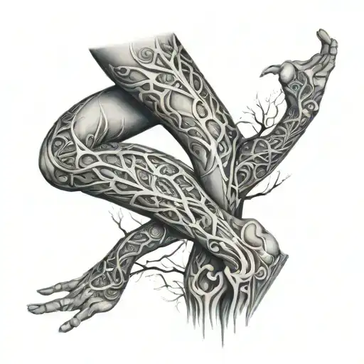 Faith With Veins On The Leg Sleeve