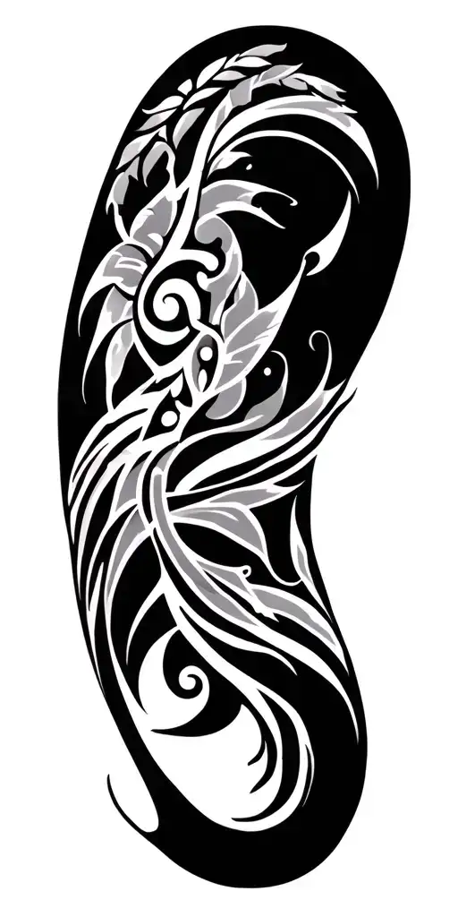 Guam Tribal Half Sleeve