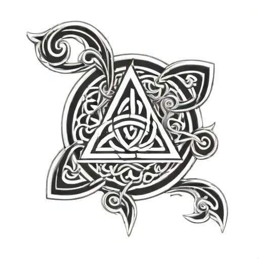 Trinity Knot And Norse Runes