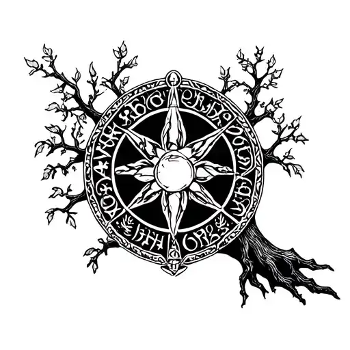 Key Of Solomon Seal Amulet Tree Life