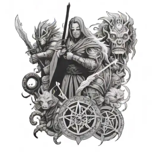 The Lord Of The Ring And Star War And Game Of Thrones And Demon Slayer And Naruto