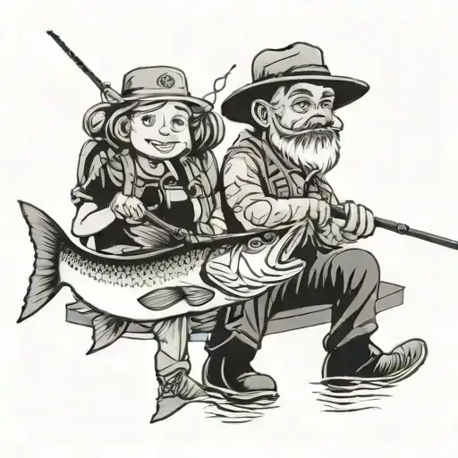 2 Uncles That Passed Away Goin Fishing Wit Their Little Girl Niece