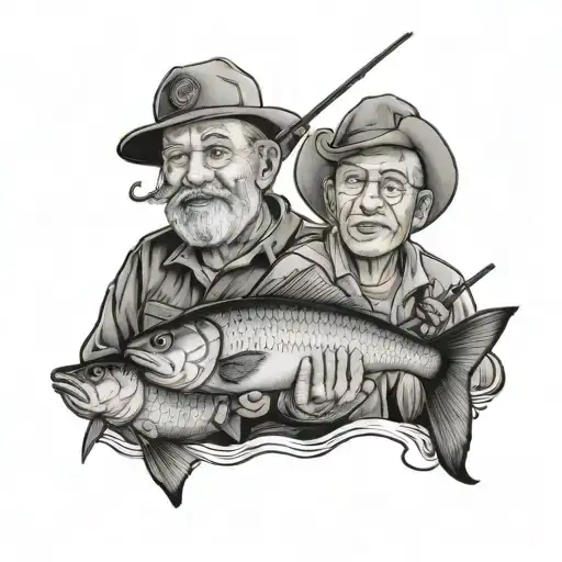 Two Uncles That Passed Away Goin Fishing Wit Their Little Girl Niece