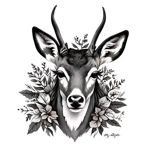 Deer With Closes Eyes