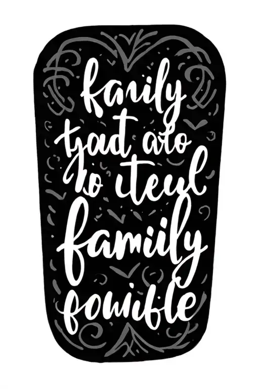 Family Quotes Written