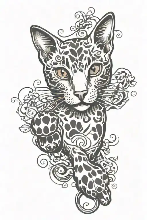 Pepper With Cat Paw Print