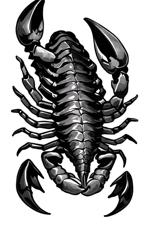 Simple Timeless Sternum Tattoo Design Featuring Scorpio Zodiac