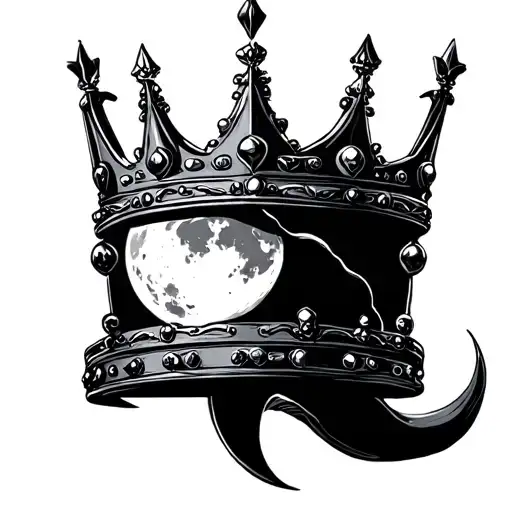 Crown With Moon Image