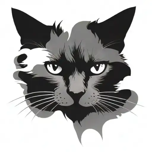 Minimal Cat Silhouette