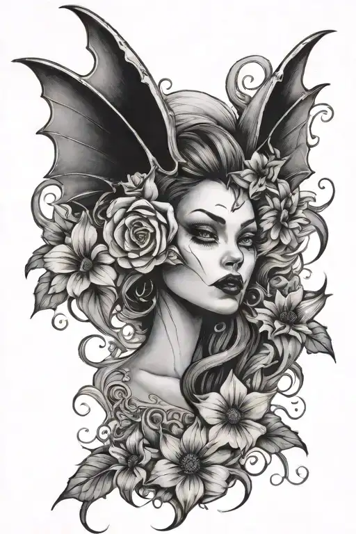Bat Women Ghost Flower