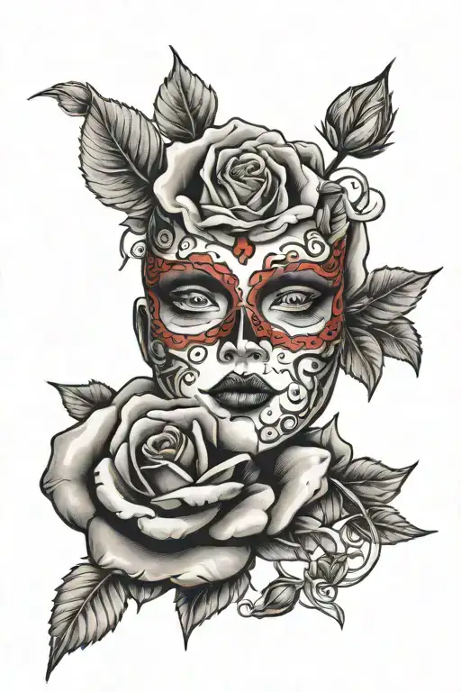 Hanna Mask Red Rose