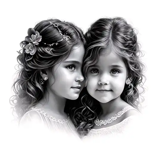 Mother And 2 Daughters