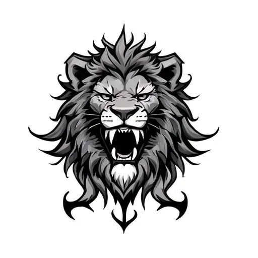 Rune For Lion With Big Fangs