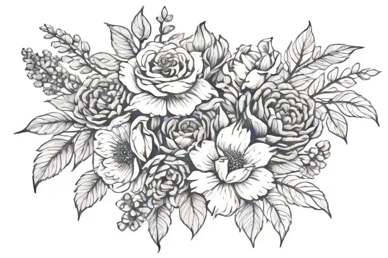 Birth Flower Bouquet