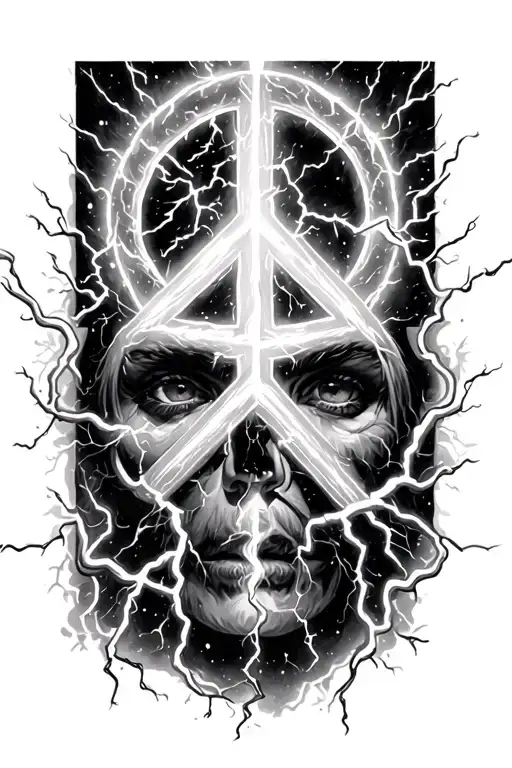 Peace Lightning Storm Time