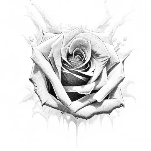 Rose Demon Avec Des Ronce