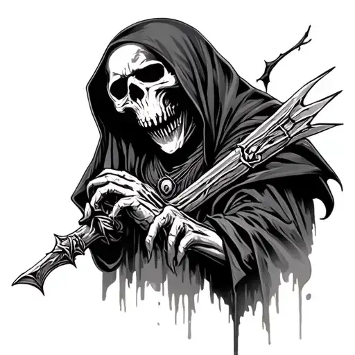 Grim Reaper Is Shot