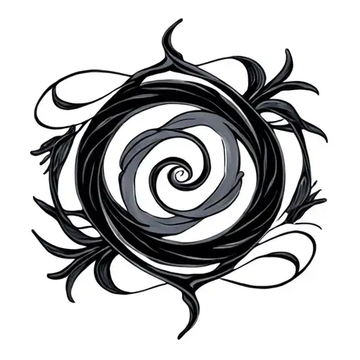 Two Swirly Circles Interwines