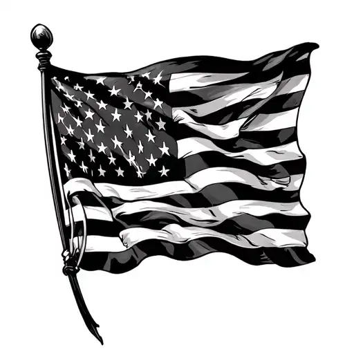 Black American Flag