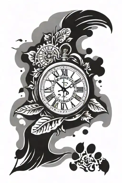 Clock With Baby Foot Prints