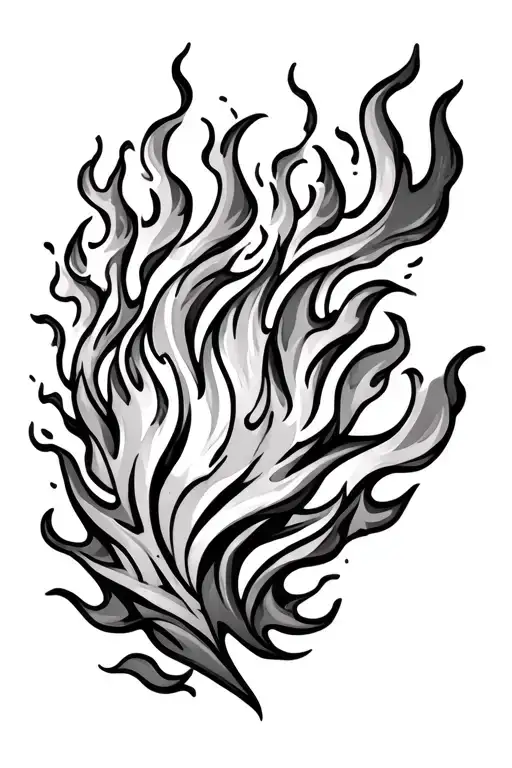 Flame Background Sleeve