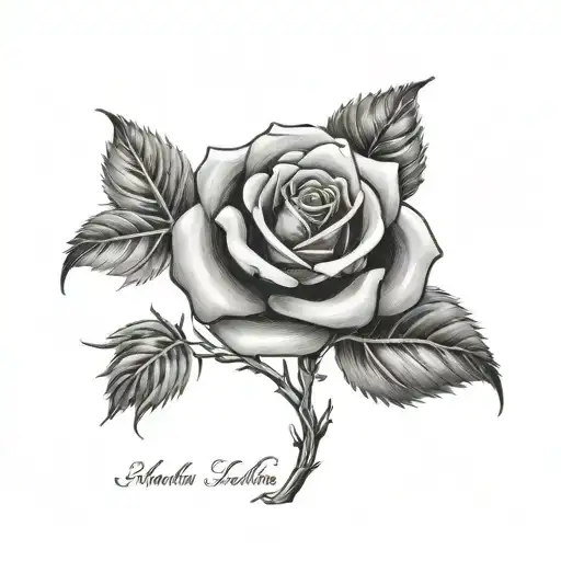 Rose With Names Subtly Incorporated