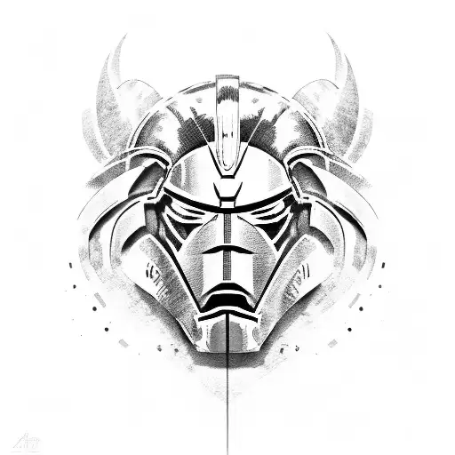 Spartan Helmet With Scratches