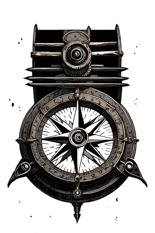 Steampunk Compass Rose