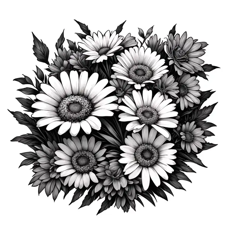 Marigold And Daisy Bouquet