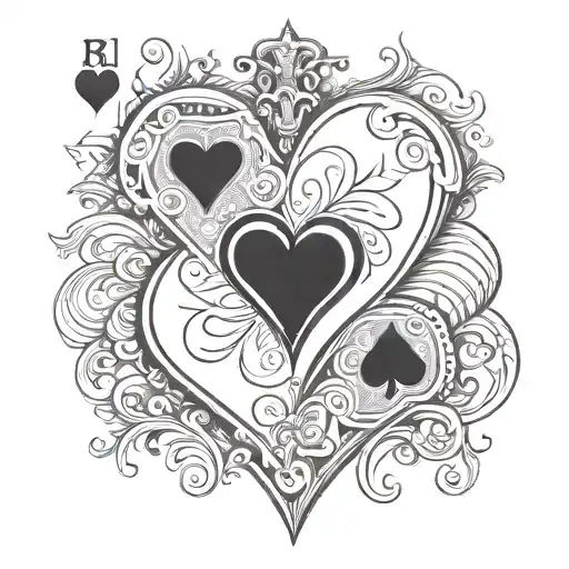 2 Of Hearts Playing Card
