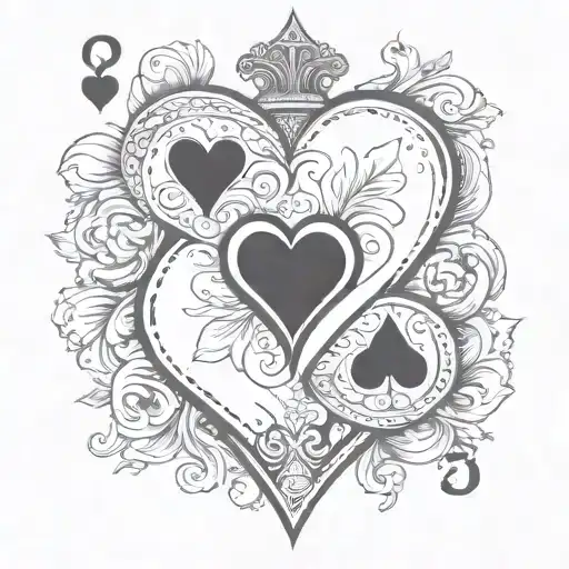 2 Of Hearts Playing Card