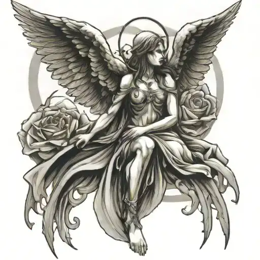 In Up A Angel Under A Angel Of Death