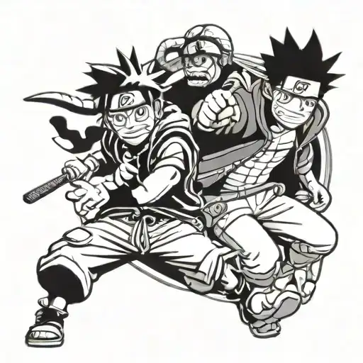 Naruto And Luffy Minimal