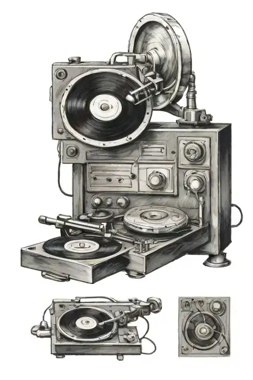 Music Vinyl Record Player