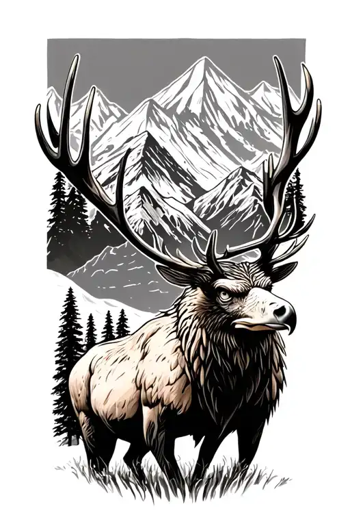 Elk Rocky Mountains Eagle Usa