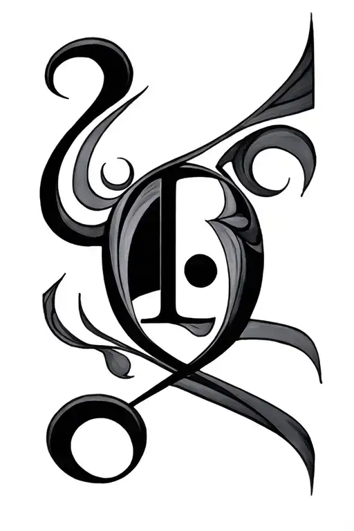 Abstract With Symbol Of La Cara De