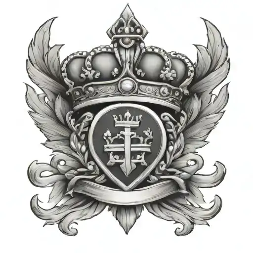 Crown And Army Tag