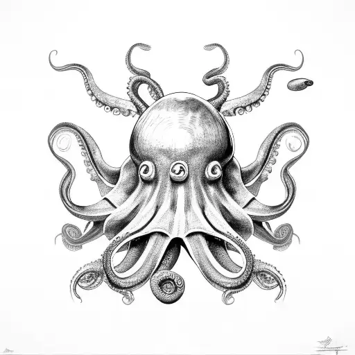 Octopus Combined With Alien