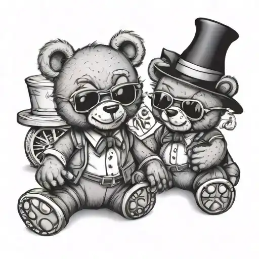 Mobster Teddy Bear