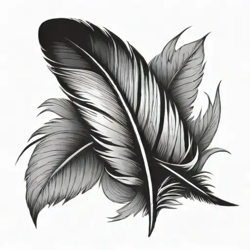 Colorful Spectacular American Style Single Feather