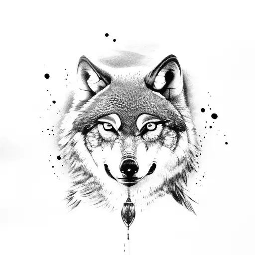 A Wolf Hunting An Owl