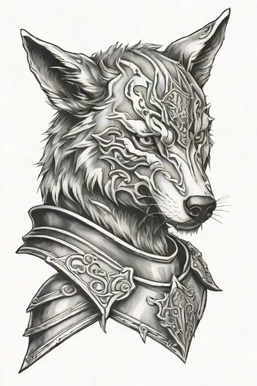 Wolf In Armor Shoulder