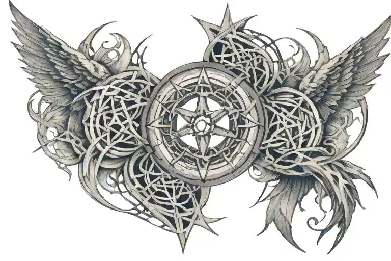 Web Of Wyrd With Gungnir Through The Center With 12-29 Date Incorporated