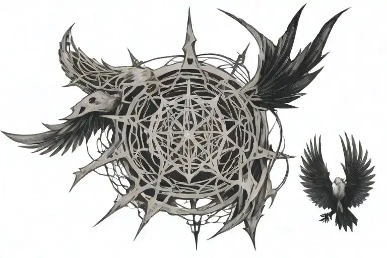 Web Of Wyrd With Gungnir Through The Center With 12-29 Date Incorporated